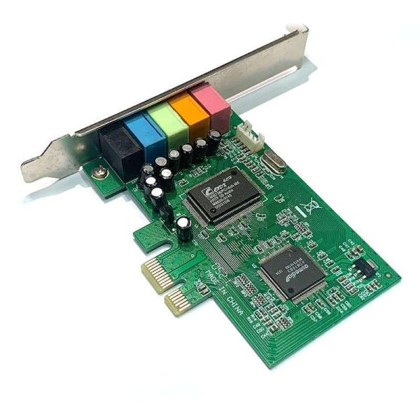 Upgrade PCIE Sound Card, 5.1CH Computer Internal Sound Card 3D Stereo Audio Card, CMI8738 Chip 32/64 Bit for Win10