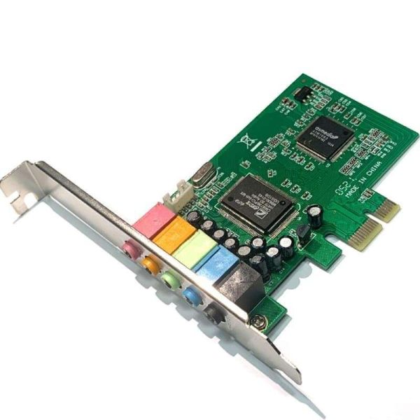 Upgrade PCIE Sound Card, 5.1CH Computer Internal Sound Card 3D Stereo Audio Card, CMI8738 Chip 32/64 Bit for Win10