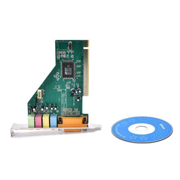 4 Channel 5.1 Surround 3D PC PCI Sound Audio Card w/Game MIDI Port Sound Card