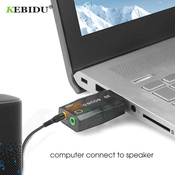 Low price Newest USB 2.0 Sound Card to 3D Mic Speaker Audio Headset Sound Card Adaptor 5.1 for PC Laptop