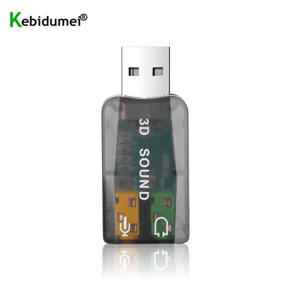 Usb Sound Card 5.1 USB to Jack 3.5mm Headphone Audio Adapter Micphone Sound Card For Mac Win Compter Android Linux