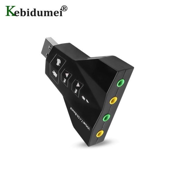 Channel 7.1 USB 3D Sound Card Audio Adapter for Laptop PC for Macbook Dual Virtual 7.1 USB 2.0 Sound Card Hot Sale