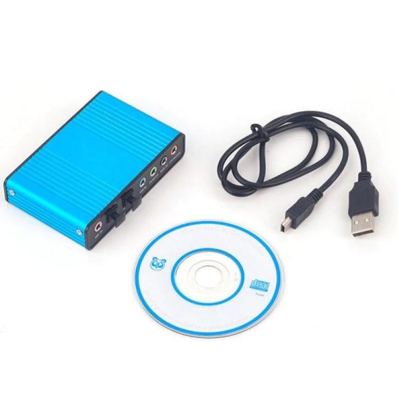 USB 2.0 Sound Card 6 Channel S PDIF 5.1 Optical Audio Surround Sound Card Converter for PC Laptop