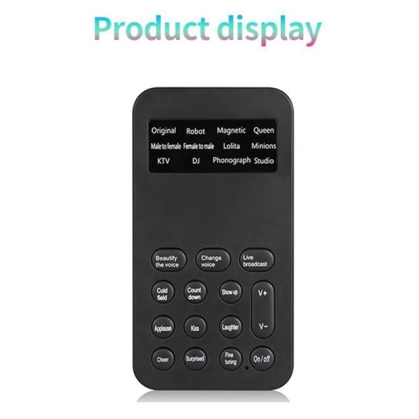 12 Sound Change Modes Voice Changer Microphone Mini Sound Card  For Any Mobile Phone Computer Tablet IPad Sound Changes