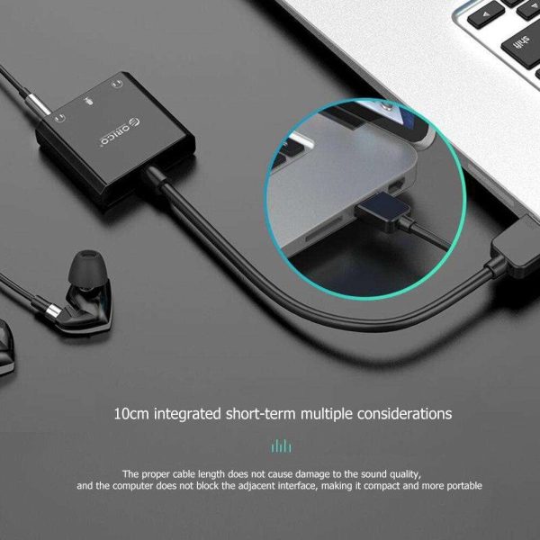 USB 2.0 External Stereo Sound Card Audio Adapter No Driver Needed for Desktop Laptop PC Computer Driver-free sound card