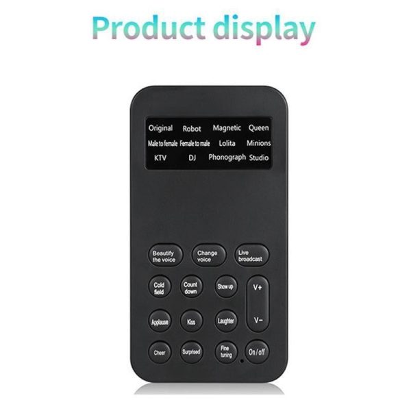 Voice Changer Mini Sound Card 12 Sound Effects Including Sound For Phone Computer PC Game Machine Fast Delivery