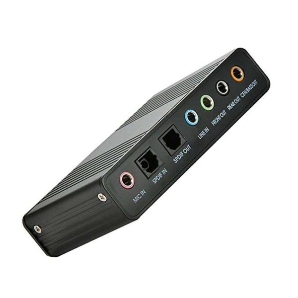 6 Channel External Sound Card USB 2.0 External 5.1 Surround Sound Optical S/PDIF Audio Sound Card Adapter For PC Laptop