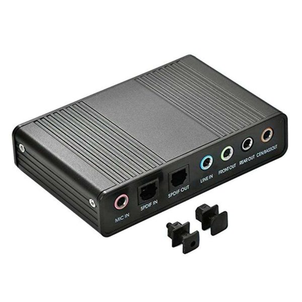 6 Channel External Sound Card USB 2.0 External 5.1 Surround Sound Optical S/PDIF Audio Sound Card Adapter For PC Laptop