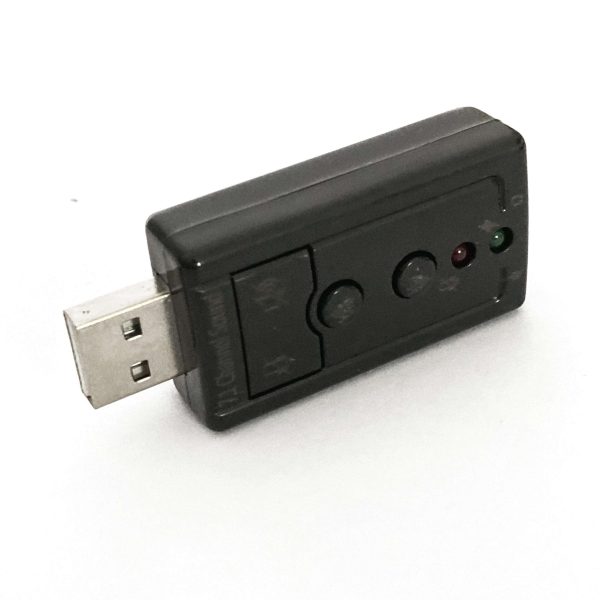 USB 2.0 Sound Card Virtual 7.1 Channel Audio Mic Speaker Adapter Microphone Stereo 3.5mm Jack Headset Sound Card