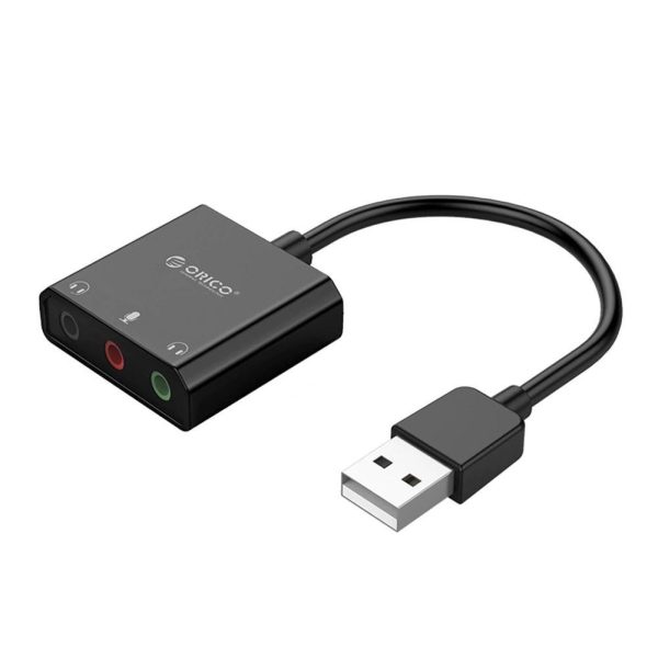 USB 2.0 External Stereo Sound Card Audio Adapter No Driver Needed for Desktop Laptop PC Computer Driver-free sound card