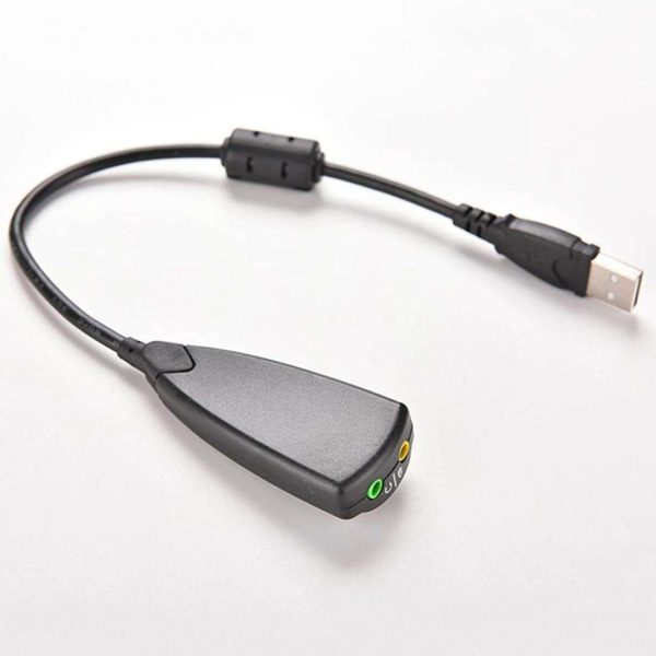 Audio 5H V2 7.1 External USB Sound Card Audio Adapter USB To 3D CH Virtual Channel Sound Track for Laptop PC