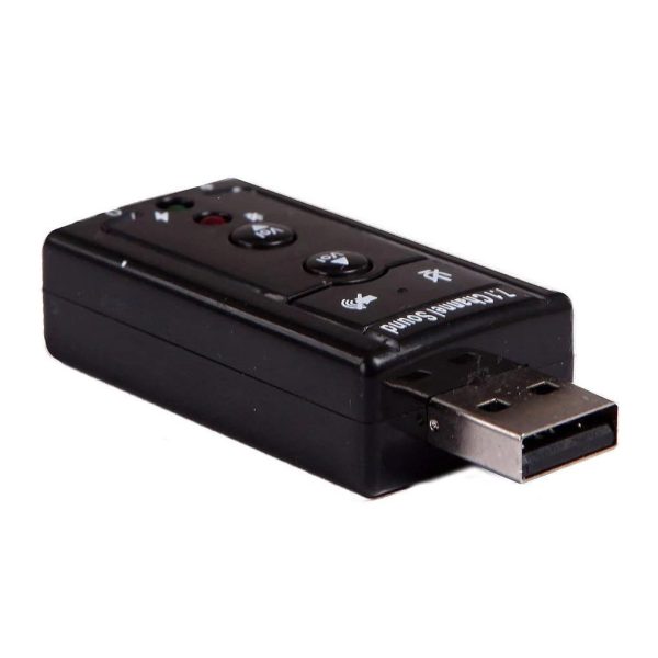 7.1 Channel Audio Sound Card Adapter 3D USB Poratble External Sound Card Audio Adapter Connector