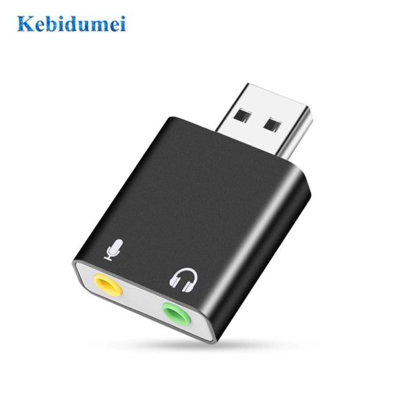 USB Sound Card USB To 3.5mm Audio Earphone Adapter External Sound Card 7.1 Audio Card For Mic Headphone Computer PC