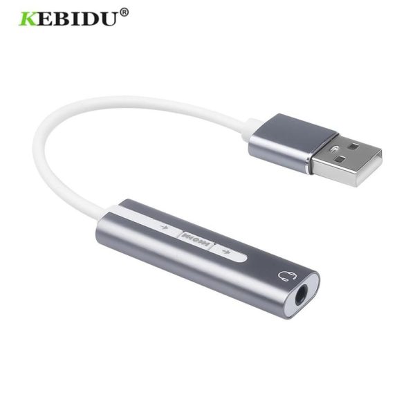 External USB Sound Card USB C to 3.5mm Jack Audio Microphone Headphone Adapter for Macbook PC Laptop Sound Card