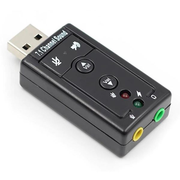 Sound Card 7.1 Channel  External Sound Card  to Jack 3.5mm Headphone Audio Adapter Micphone Sound Card For Mac Android