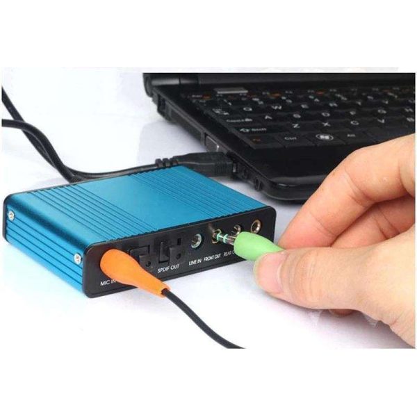 USB 2.0 Sound Card 6 Channel S PDIF 5.1 Optical Audio Surround Sound Card Converter for PC Laptop