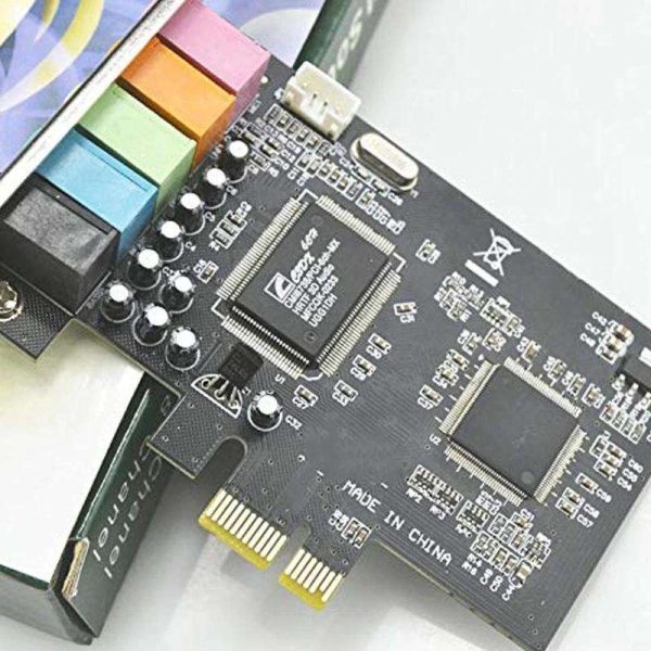 5.1 Internal Sound Card for PC Windows 10 with Low Profile Bracket, 3D Stereo PCI-E, CMI8738 Chip 32/64 Bit Sound Card PCI