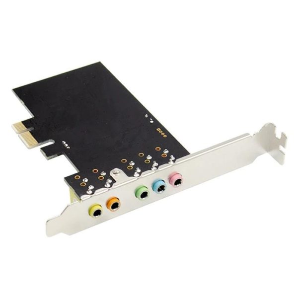 5.1CH Stereo Surround Sound Card PCIe Built-in 5.1 Channel 3D Sound Effect Sound Card for PC