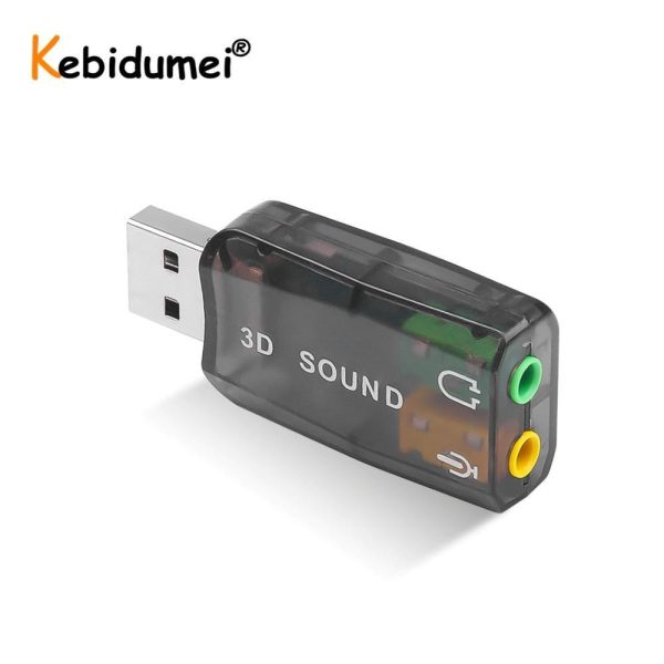 Sound Card 5.1 External  to Jack 3.5mm Headphone Audio Adapter Micphone Sound Card For Mac Win Compter Android Linux