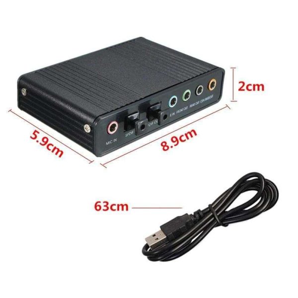 New USB Sound Card Channel 7.1 Audio Sound Card External Optical Adapter Optical Controller for PC Laptop Audio Adapter