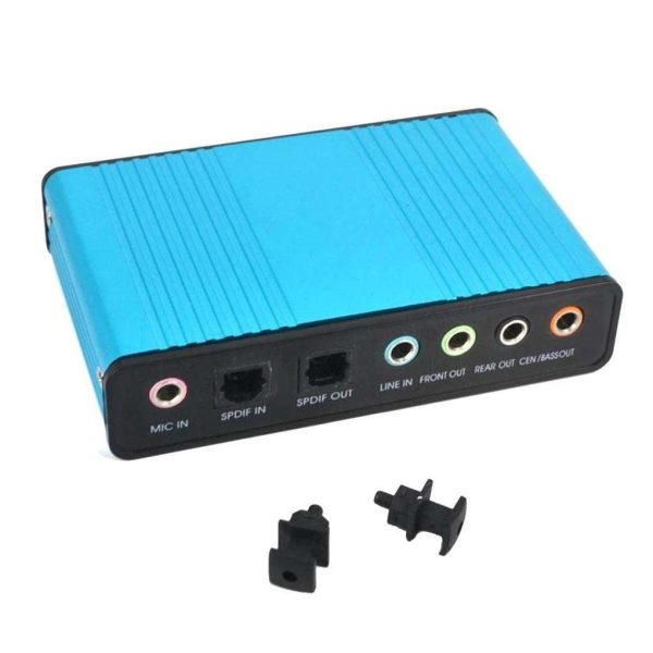 6 Channel 5.1 USB Sound Card Surround Optical External USB Audio Adapter Card For PC Laptop Desktop Tablet Sound Blaster