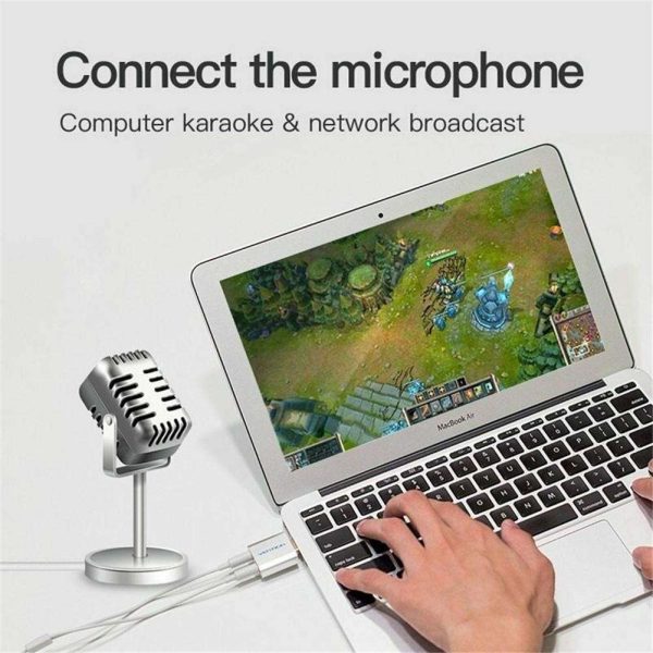 External Sound Card USB to 3.5mm Jack Aux headset Adapter Stereo Audio Sound Card for Speaker PC Mic Laptop Computer r57