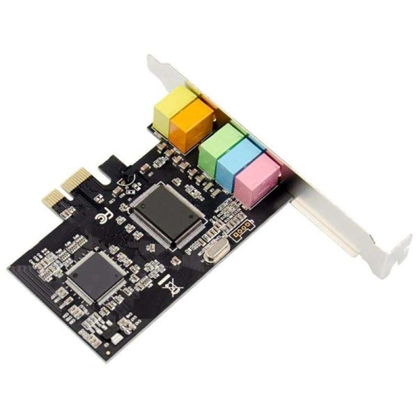 5.1CH Stereo Surround Sound Card PCIe Built-in 5.1 Channel 3D Sound Effect Sound Card for PC