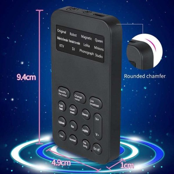 Voice Changer Mini Sound Card 12 Sound Effects Including Sound For Phone Computer PC Game Machine Fast Delivery