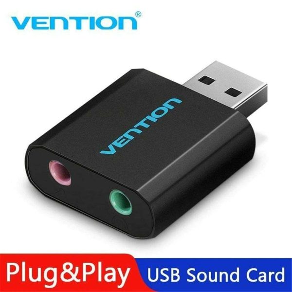 External Sound Card USB to 3.5mm Jack Aux headset Adapter Stereo Audio Sound Card for Speaker PC Mic Laptop Computer r57