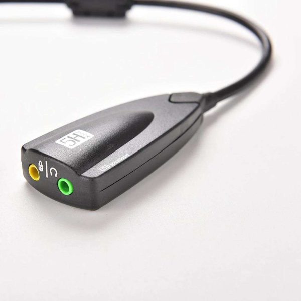 Audio 5H V2 7.1 External USB Sound Card Audio Adapter USB To 3D CH Virtual Channel Sound Track for Laptop PC