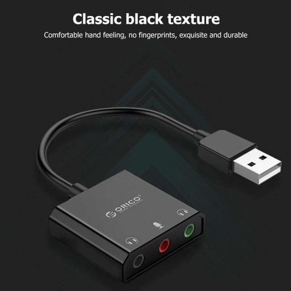 USB 2.0 External Stereo Sound Card Audio Adapter No Driver Needed for Desktop Laptop PC Computer Driver-free sound card