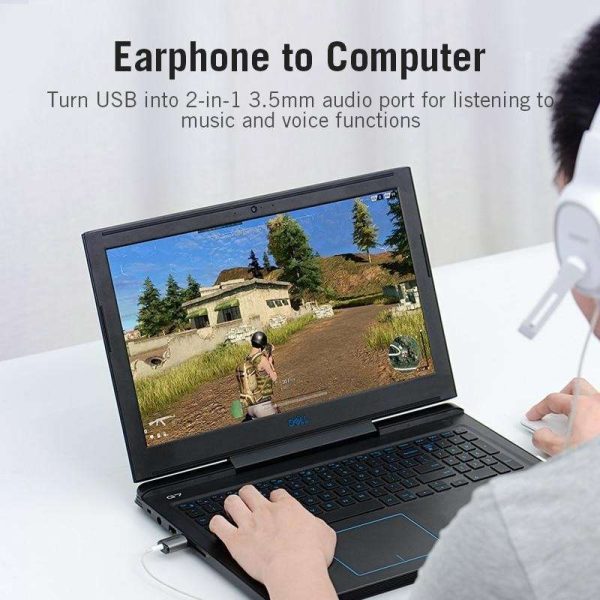 Sound Card USB Audio Interface External Sound card USB Adapter 3.5mm For Laptop Speaker PS4 Earphone USB Mic SoundCard