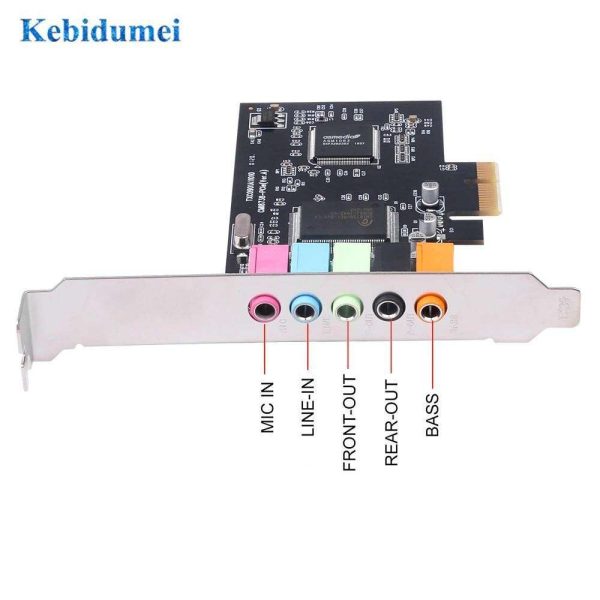 PCI-E Sound Card 5.1Channels CMI8738 Chipset Audio Digital High Quality PCI Express Sound Card TXC090