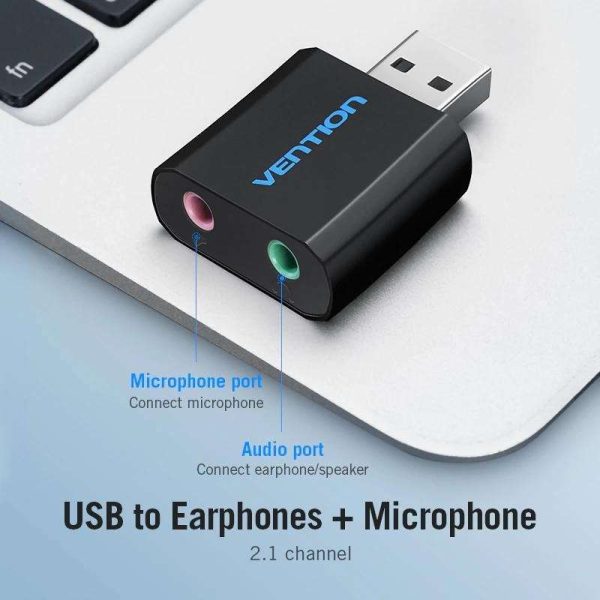 External USB Sound Card 3.5mm Headphone Earphone Adapter Aux Audio Card for Microphone Speaker PUBG Computer Sound Card