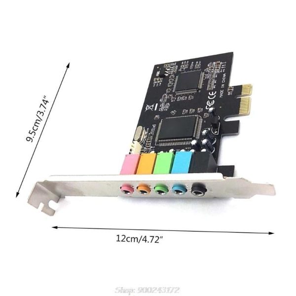 Sound Card 5.1Channels CMI8738 Express Sound Card for PC Computer Extension Card S10 20 Dropship