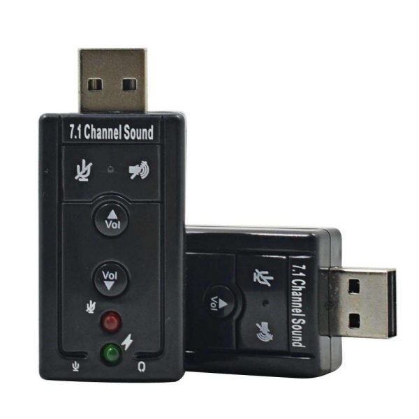 Professional USB sound Card 7.1 Channel Sound Microphone Headset Audio Adapter For Laptop PC External USB Sound Card