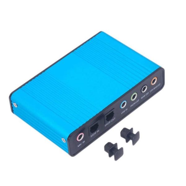 USB 2.0 Sound Card 6 Channel S PDIF 5.1 Optical Audio Surround Sound Card Converter for PC Laptop