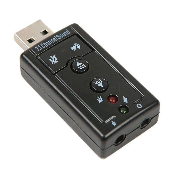 Channel 3D USB External Sound Card USB To AUX Jack 3.5mm Earphone Adapter Audio Mic Sound Card  For Computer Laptop