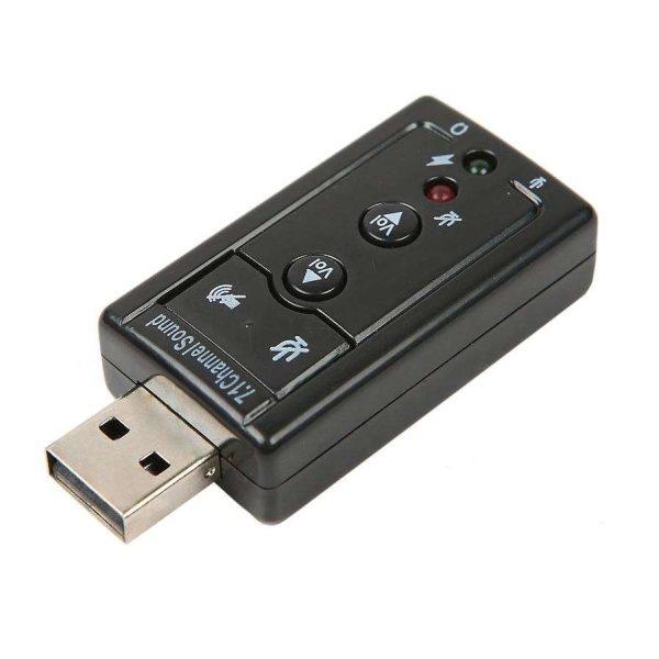 Channel 3D USB External Sound Card USB To AUX Jack 3.5mm Earphone Adapter Audio Mic Sound Card  For Computer Laptop