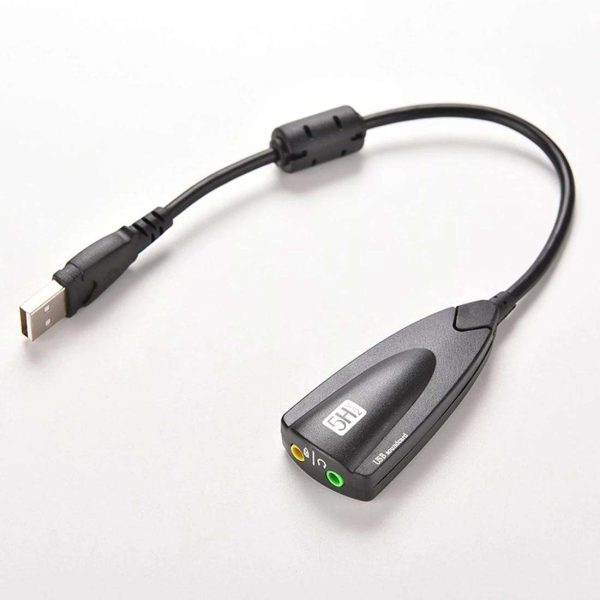 Audio 5H V2 7.1 External USB Sound Card Audio Adapter USB To 3D CH Virtual Channel Sound Track for Laptop PC