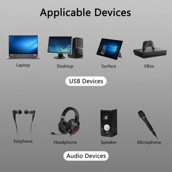 Low price Newest USB 2.0 Sound Card to 3D Mic Speaker Audio Headset Sound Card Adaptor 5.1 for PC Laptop