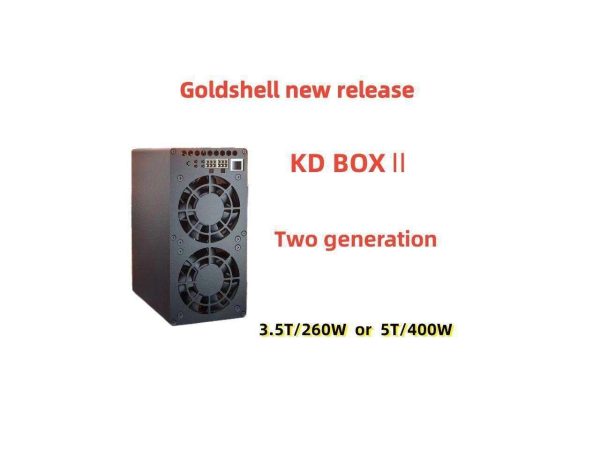 New Goldshell KD BOX PRO II 5TH/s 400W Hashrate KDA Miner Upgraded from KD BOX PRO Mining Kadena Algorithm With PSU