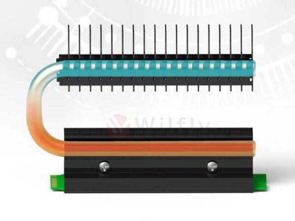 COOLM2SSD - M.2 SSD Radiator Heatsink with Heat Pipe, Compatible with PCIE NVME M.2 2280/SATA M.2 2280 SSD. With Thermal Silica Pad (Excluding SSD), Cooling Effect up to 30 Degrees. OEM/ODM Welcome!