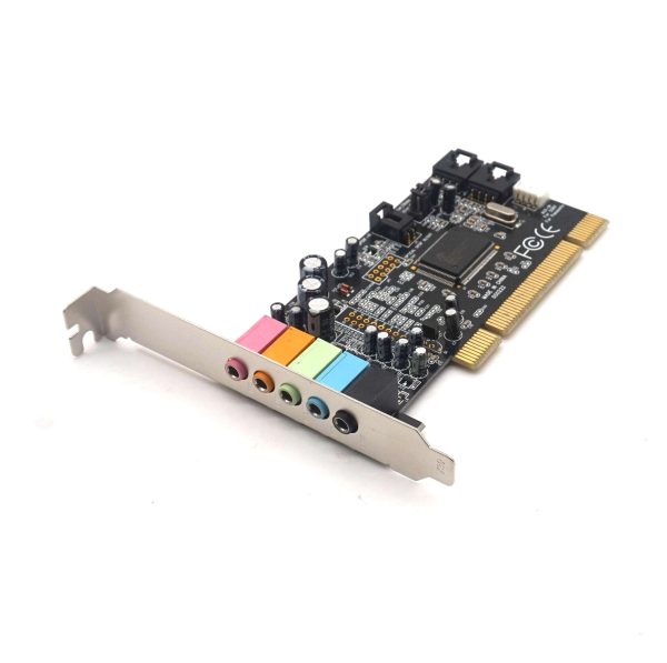 Weastlinks Classic PCI Sound Card 5.1CH CMI8738 Chipset Audio Digital Sound Card Desktop Stereo Surround PCI Sound Audio Card