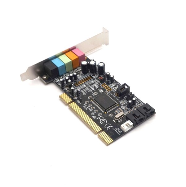 Weastlinks Classic PCI Sound Card 5.1CH CMI8738 Chipset Audio Digital Sound Card Desktop Stereo Surround PCI Sound Audio Card