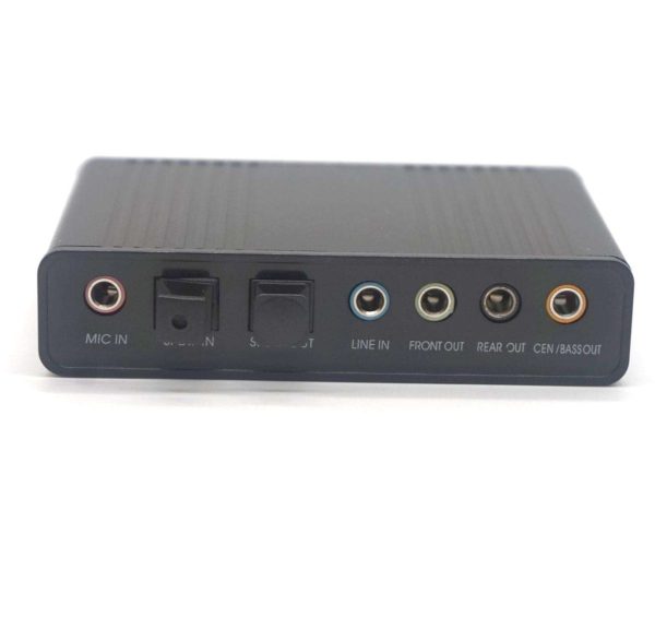 Weastlinks Professional USB Sound Card 6 Channel 5.1 Optical External Audio Card Converter CM6206 Chipset for Laptop Desktop