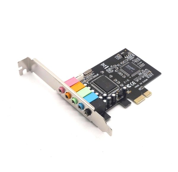 Weastlinks PCIE PCI-Express Sound Card 5.1CH 5.1 Channel CMI8738 Chipset Audio Interface PCI-E 5.1 Stereo Digital Card Desktop Soundcard