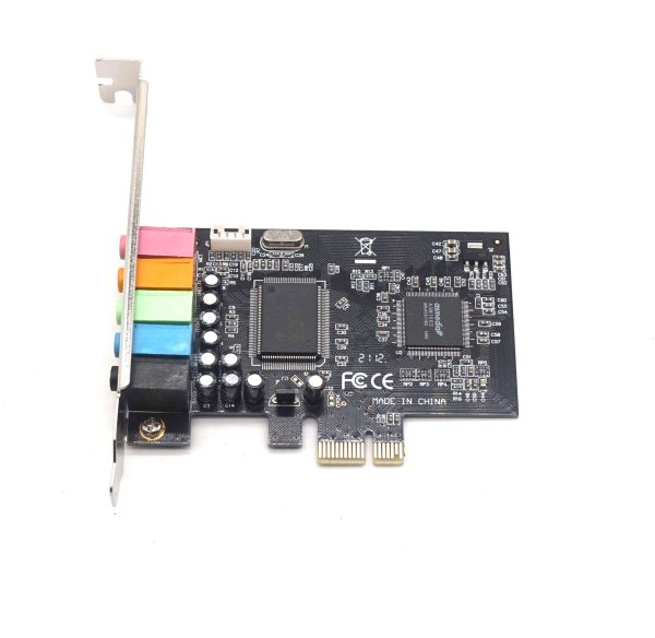 Weastlinks PCIE PCI-Express Sound Card 5.1CH 5.1 Channel CMI8738 Chipset Audio Interface PCI-E 5.1 Stereo Digital Card Desktop Soundcard