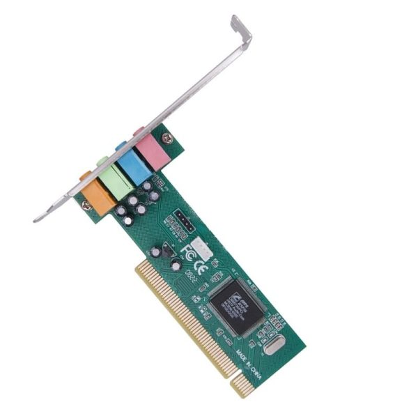 Weastlinks PCI-E PCI for Express 4.1 Channel 3D Audio 5-Channel Digital Sound Card 4.1 Solid Capacitors CMI8738 Chipset Expansion Card