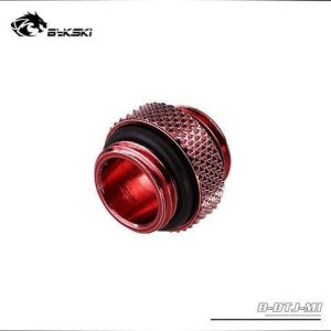 Bykski B-DTJ-MI, Mini Male To Male Fittings, Boutique Diamond Pattern, Multiple Color G1/4 Male To Male Fittings Red